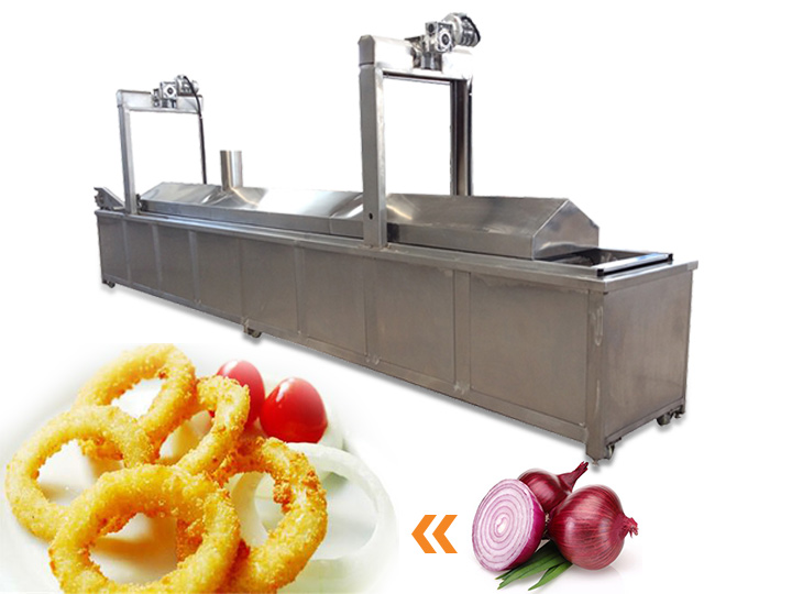 industrial onion frying Continous Fryer Machine