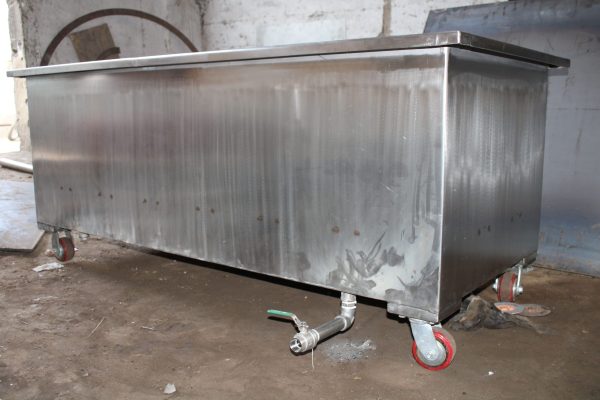 stainless steel hot water boiling tub
